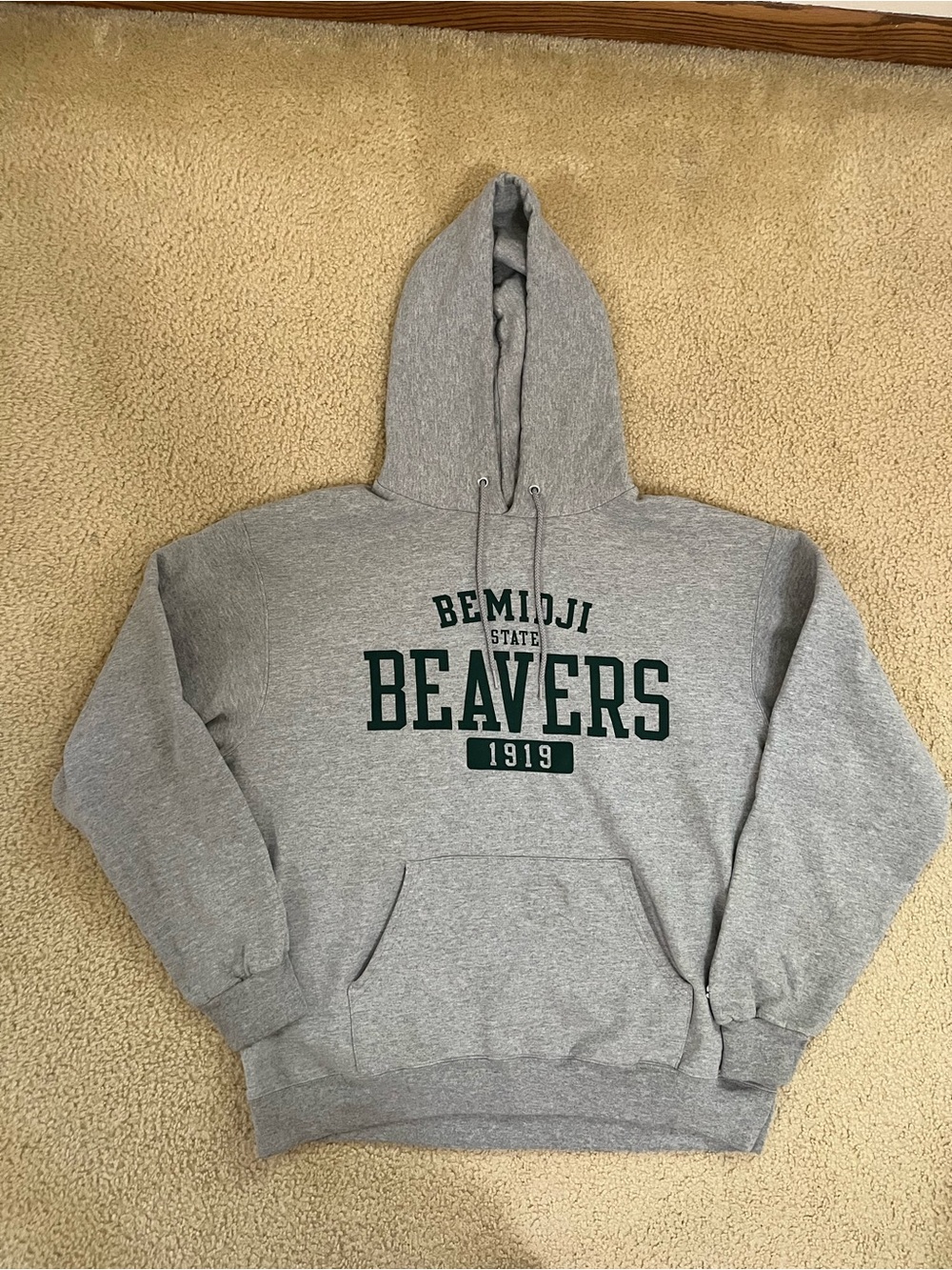 Champion Minnesota Bemidji State Beavers 1919 Gray Hoodie - Large
